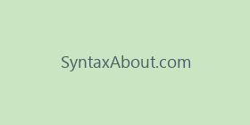 SyntaxAbout.com