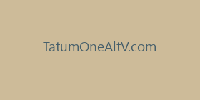 TatumOneAltV.com