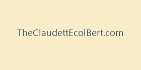 TheClaudettEcolBert.com
