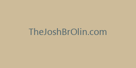 TheJoshBrOlin.com