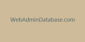 WebAdminDatabase.com