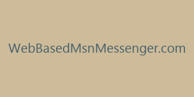 WebBasedMsnMessenger.com