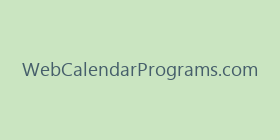 WebCalendarPrograms.com