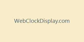 WebClockDisplay.com