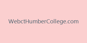 WebctHumberCollege.com