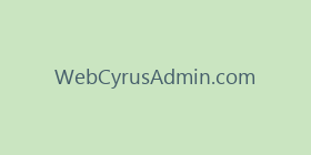 WebCyrusAdmin.com