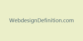 WebdesignDefinition.com