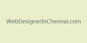 WebDesignerInChennai.com