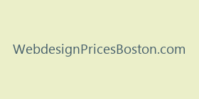 WebdesignPricesBoston.com