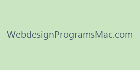 WebdesignProgramsMac.com