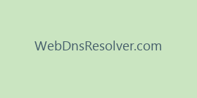 WebDnsResolver.com