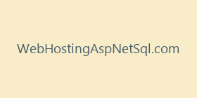 WebHostingAspNetSql.com