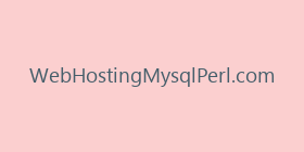 WebHostingMysqlPerl.com