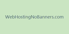 WebHostingNoBanners.com