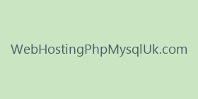 WebHostingPhpMysqlUk.com