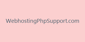 WebhostingPhpSupport.com