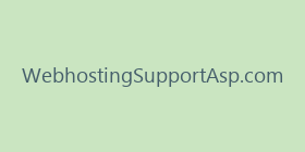 WebhostingSupportAsp.com