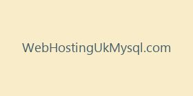 WebHostingUkMysql.com