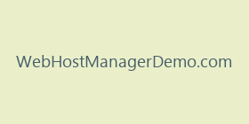 WebHostManagerDemo.com