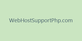 WebHostSupportPhp.com